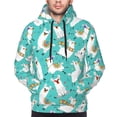 thumbnail image 4 of Hoodies for Men - Cartoon Llamas Long Sleeve Comfrt Men'S Fashion Hoodies & Sweatshirts, Sweatshirts for Men Hoodies Pullover Clothing Clothes with Pouch, 4 of 7