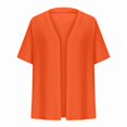 thumbnail image 5 of Plus Size Fall Cardigan Sweaters for Women Casual Short Sleeve Open Front Shrugs Soft Solid Color Cropped Boleros Lightweight Cardigans Cover Ups, 5 of 7