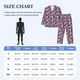 thumbnail image 4 of Fotbe rock Skull record Pijama de Hombre con Estampado de Manga Larga, Conjunto de 2 Piezas, Ropa de Dormir Suave y Cómoda con Bolsillos-X-Large, 4 of 7