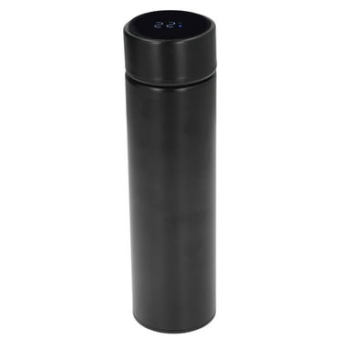 Qalabka BPA-Free Stainless Steel Filtered Water Bottle, LED Display, Reusable, Black