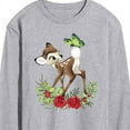 thumbnail image 3 of Disney Bambi - Christmas - Botanical Butterfly - Men's Long Sleeve T-Shirt, 3 of 5