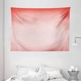 thumbnail image 1 of Peach Tapestry, Abstract Ombre Composition in Feminine Colors with Dreamy Display Art Print, Wall Hanging for Bedroom Living Room Dorm Decor, 80W X 60L Inches, Coral Dark Coral, by Ambesonne, 1 of 2