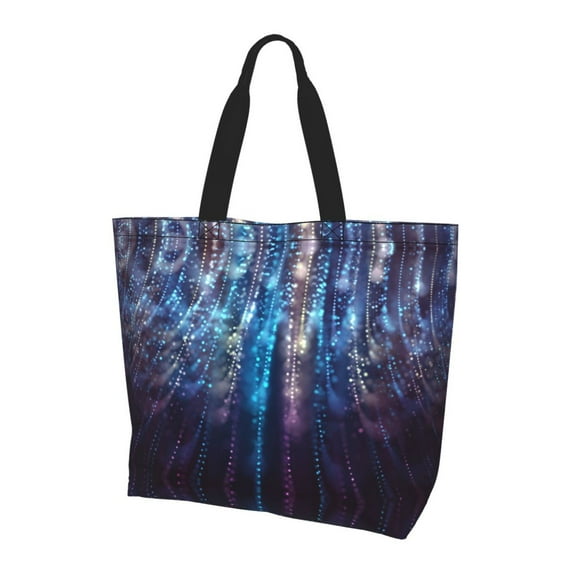 ZICANCN Dream Aperture Art Tote Bag , Grocery Bags Reusable Shopping Bags with Handles Durable Foldable Washable for Women Men