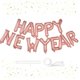 thumbnail image 1 of Globos De Papel De Aluminio Globo de aluminio de 16" de oro rosa con texto "Feliz Año Nuevo", ideal para decoración de fiestas y festivales. JASKFLY, 1 of 8