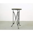 thumbnail image 2 of Creative Co-Op Table en Métal avec Plateau en Bois de Pin, 25", Noir, 2 of 5