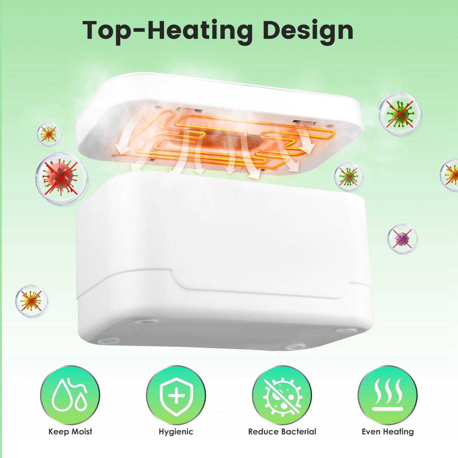 (Weiyi-EC)--Wipe Warmer With 3 Temperature Settings Type C Powered Wet Wipes Dispenser With Night Light Large Capacity Diaper Wipe Warmer.--(;[f4d)