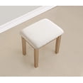 thumbnail image 4 of Roundhill Furniture Moniys Wood Moniya Makeup Vanity Table and Stool Set, Gold, 4 of 5