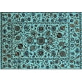 thumbnail image 1 of Ahgly Company Indoor Rectangle Oriental Light Blue Industrial Area Rugs, 2' x 4', 1 of 4
