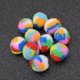thumbnail image 3 of 10Pcs Small Assorted Color Kitty Yarn Puffs Cat Toys Cat Chase Balls 1.37" Diameter Random Color Rainbow Multicolor 3.5cm, 3 of 5