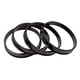 thumbnail image 1 of 4 pcs Hub de coche anillos centrífugos de Centro de perforación 66,6-57,1mm-4 pcs plástico negro para la mayoría del coche shamjiam anillos centrados en cubo, 1 of 7