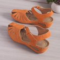 thumbnail image 5 of Women's Orthopedic Slope Heel Sandals 2025 Closed Toe Solid Color Fashion Breathable Casual Low Heel Slope Heel Shoes, 5 of 5
