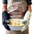 thumbnail image 2 of Kitchen Gloves Heat Resistant Oven Gloves Potholder and Glove for Cooking, Barbecue, Baking, Ivory and Black, Cat and Black Cat, Cat Lovers, 2 of 5
