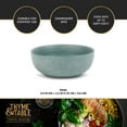 thumbnail image 5 of Thyme & Table Caspian Ceramic Bowl Green, 5 of 7