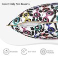 thumbnail image 3 of KLL Panda And Glasses Decorative Throw Pillow Covers Velvet Soft for Couch Sofa Bedroom Living Room Outdoor (No pillow core)- 18"x18", 3 of 5