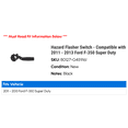 thumbnail image 2 of Hazard Flasher Switch - Compatible with 2011 - 2013 Ford F-350 Super Duty 2012, 2 of 2
