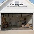 thumbnail image 3 of PETGLE Magnetic Garage Door Screen for 1 Car 8x7FT, Reinforced Polyester Magnetic Screen Door with 26 High Energy Magnets and 6 Strapping Tapes, Hands-Free Screen Door Mesh for Garage Door, 3 of 10