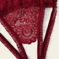 thumbnail image 5 of Sngxgn Women's Lingerie Set Clothing Underwear Exotics(Red,S), 5 of 7