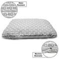 thumbnail image 3 of Succulent Pet Bed, Horticulture Cacti Plants in Patterned Pots Ornamental Flora Pattern, Resistant Pad for Dogs and Cats Cushion with Removable Cover, 24" x 39", Dark Grey and White, by Ambesonne, 3 of 4
