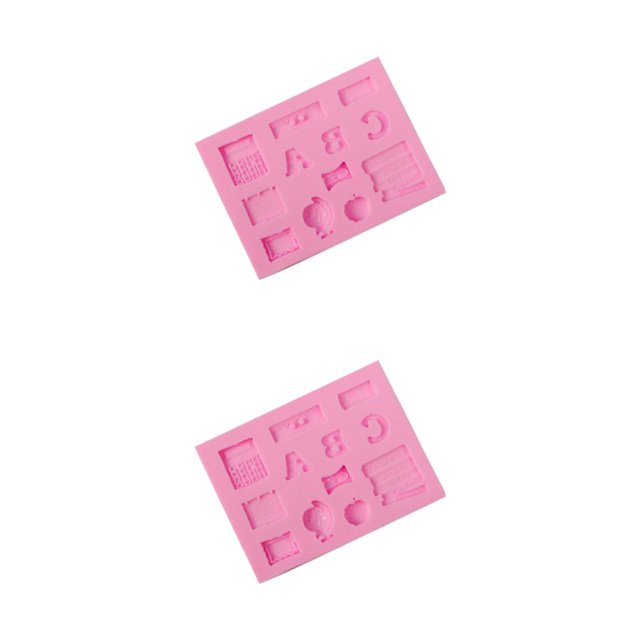 Injueey Molde de silicona para pasteles y Fondant, molde para magdalenas, moldes de decoración para manualidades con azúcar, herramienta Type2 NO2