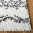 thumbnail image 3 of SAFAVIEH Parma Blanche Geometric Shag Area Rug, Ivory/Charcoal, 6'7" x 6'7" Square, 3 of 8