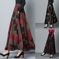 thumbnail image 5 of BUYISI Casual Floral Aline Skirt for Women with Pockets and High Waist Design Red XL, 5 of 8