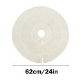 thumbnail image 3 of EWASWON Christmas 24 Inch White Knitted Christmas Tree Skirt - Soft Tree Skirt for Small Artificial Trees, Hides Stand, Holiday Decor, 3 of 6