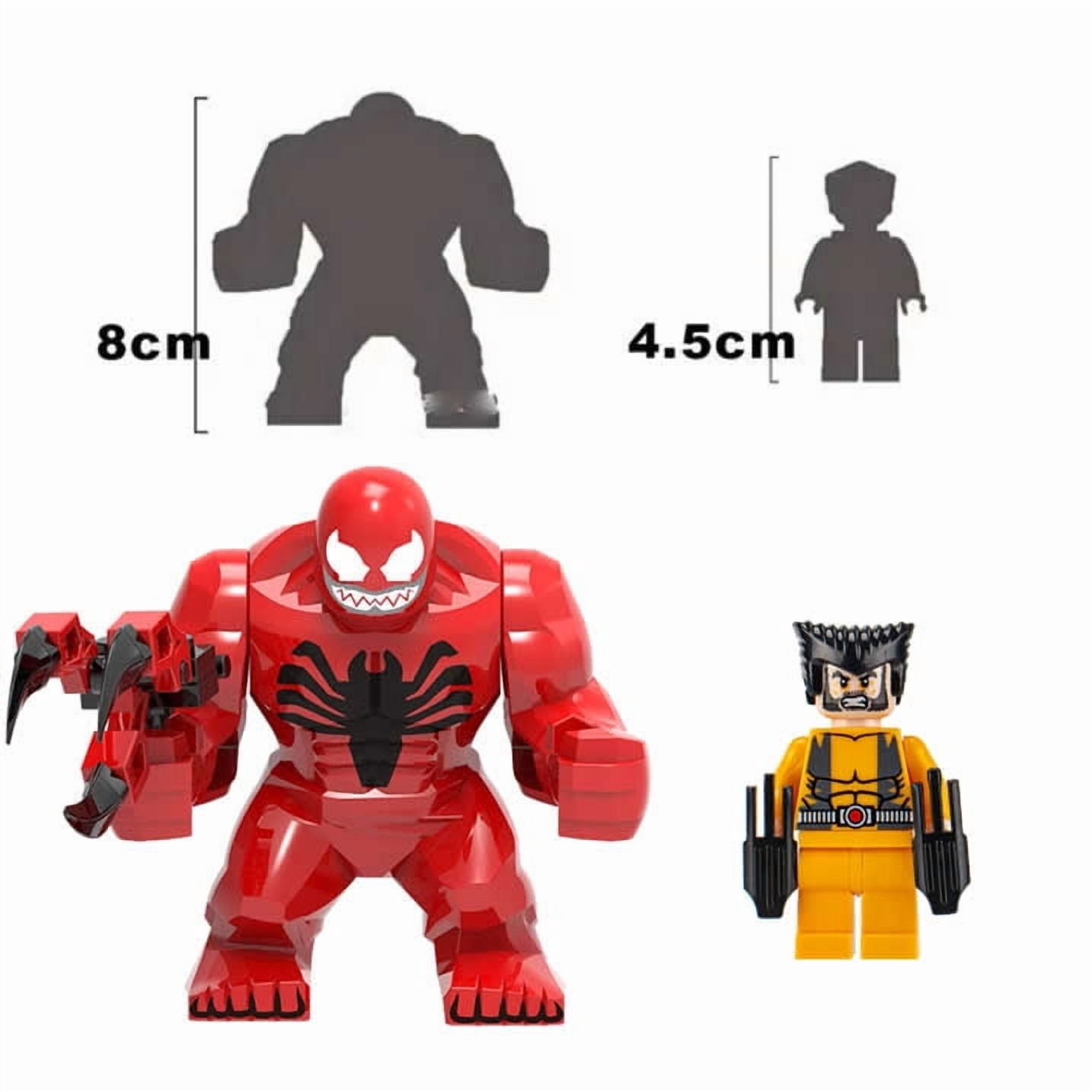 Super Action Figures Heroes Carnage Venom Devastating Figurines Set(30 Pack)Birthday Gift Cake Topper Party Decorations