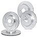 thumbnail image 3 of R1 Concepts Front and Rear Brakes and Rotors| Drilled Slotted Brake Rotors| Front and Rear Disc Brake Rotors| Fits 2013-2022 Nissan Altima, 3 of 4