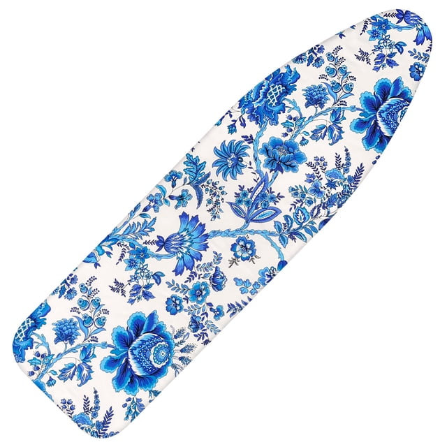 Funda para tabla de planchar Memeaty 38 x 137 cm con borde elástico de algodón