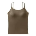 thumbnail image 7 of SHITINN Shelf Bra Camisoles Adjustable Spaghetti Strap Tank Tops Basic Layer Girls Workout Too 2 Small Junior Top 34b Shelf Bra Sleep Adult Tops for Women Band Tops for Women Womens Running Tops Low, 7 of 7