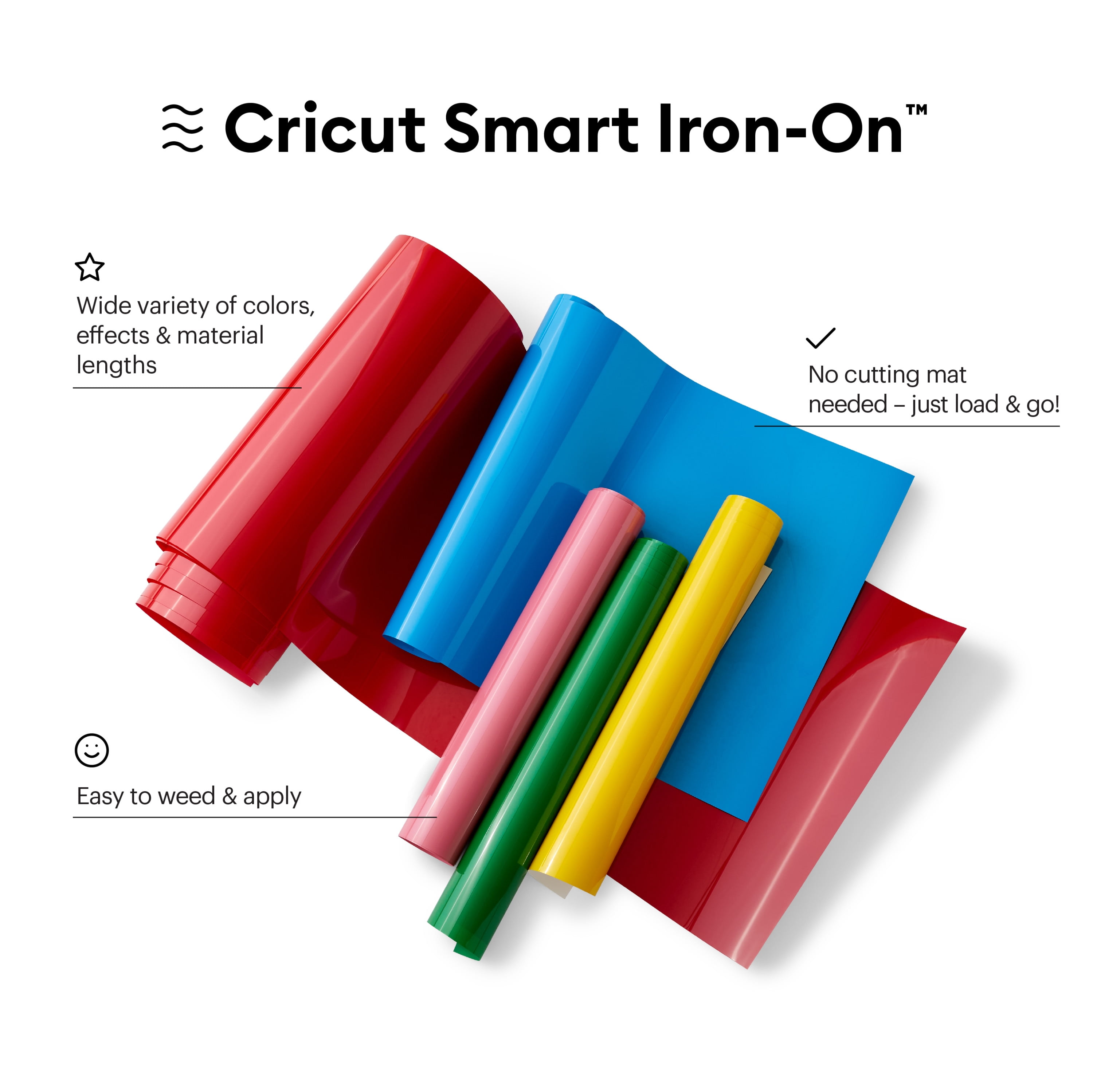 Cricut 9' Smart Iron-On Vinyl - White
