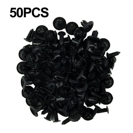 

RAINB 50X Nylon Front Bumper Fender Body Moulding Clips Rivet Retainer For Mazda 3 6