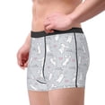 thumbnail image 3 of Wukai Fun Rabbit Print Men’s Underwear Breathable Boxer Briefs,&nbsp;Moisture Wicking & Breathable-, 3 of 7