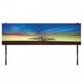 thumbnail image 3 of Tree Headboard, Only Tree in Field Under Colorful Surreal Dramatic Sky Springtime Art, Upholstered Decorative Metal Bed Headboard with Memory Foam, King Size, Blue Lime Brown, by Ambesonne, 3 of 4