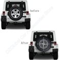 thumbnail image 3 of Compass Print Spare Tire Cover Weatherproof Dust-proof Wheel Cover For Jeep Wrangler Fjtrailer Rv Suv Truck 14 15 16 17 Inch, 3 of 5