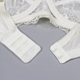 thumbnail image 3 of Varsbaby Women's Underwire See Through Embroidery 3/4 Cup Bra Lingerie with Nipple Cover, 3 of 4