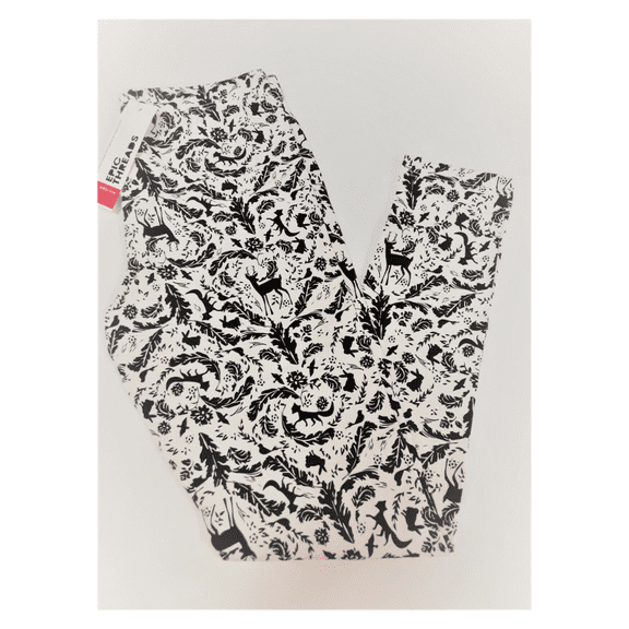 Epic Threads Girls' Toile-Print Leggings, Holiday Ivory, Size M