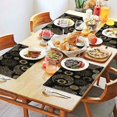 thumbnail image 2 of Black Gothic Sun Moon Pattern Summer Placemats Table Placemats Set Of 4-Linen Kitchen Washable Placemats Table Mats 11.8"x17.7" Non-Slip Heat Resistant, 2 of 6