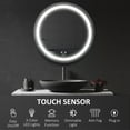 thumbnail image 4 of kleankin 28-Inch Round LED Bathroom Mirror Dimmable Lighted Anti Fog Black, 4 of 10