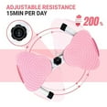 thumbnail image 4 of Twist Fitness Machine For Home Workout, Pink Portable Stepper With Resistance Bands, Cardio & Core Training For Women, Compact Foot Pedal Exerciser For Gym, Office, Home Use, 4 of 7