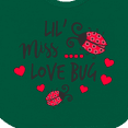 thumbnail image 4 of Inktastic Lil Miss Love Bug with Lady Bug and Hearts Girls Baby Bib, 4 of 4
