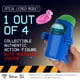 thumbnail image 4 of Figura de acción P.M.I. Among Us Blue Ghost de 11,4 cm con accesorios, 4 of 9