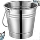 thumbnail image 4 of 1Pc Stainless Steel Ice Bucket Portable Ice Chiller Cooler with Handle Ice Cube Container for Wine Beer Without (Silver) 2.0L, 4 of 4