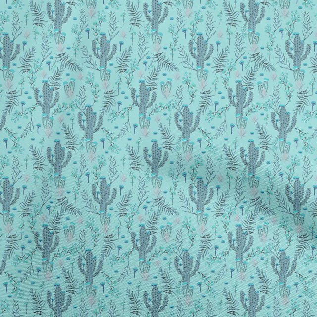 oneOone Rayon Light Blue Fabric Tropical Craft Projects Decor Fabric Printed By The Yard 56 Inch Wide