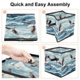 thumbnail image 4 of Seagull Foldable Cube Organizer with Handle, 10.8"x10.5"x10.6", Large Capacity Clothes Storage Containers Basket, 4 of 6