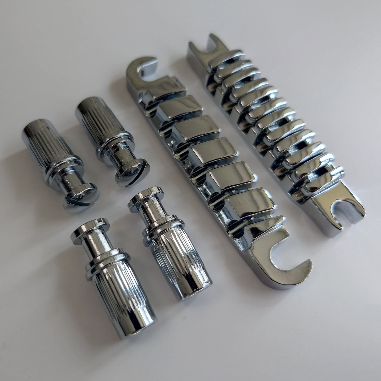 1 Set Tune-O-Matic Electric Guitar Bridge And Tailpiece Gold Black Chrome