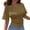 Bronze, variant on Women's Polyester Ruched Side Short Sleeve T-Shirt Casual Solid Color Basic Tee S-XXXXXL