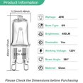 thumbnail image 3 of Hweilai 12 pieces G9 Halogen bulb 2 pin base JC type, 3 of 5