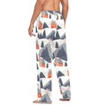 thumbnail image 3 of FORMRS Mens Pajama Pants with Pockets Soft Cotton Sleepwear Lounge Bottoms, Sizes S-2XL, Blue Snow Houses, 3 of 7