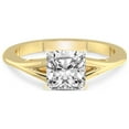 thumbnail image 3 of 5 Carat IGI Certified Cushion Shape Lab Grown Diamond Engagement Ring | 14K Yellow Gold | Cynthia Split Shank Diamond Ring | FG-VS1-VS2 Quality Friendly Diamonds, 3 of 5